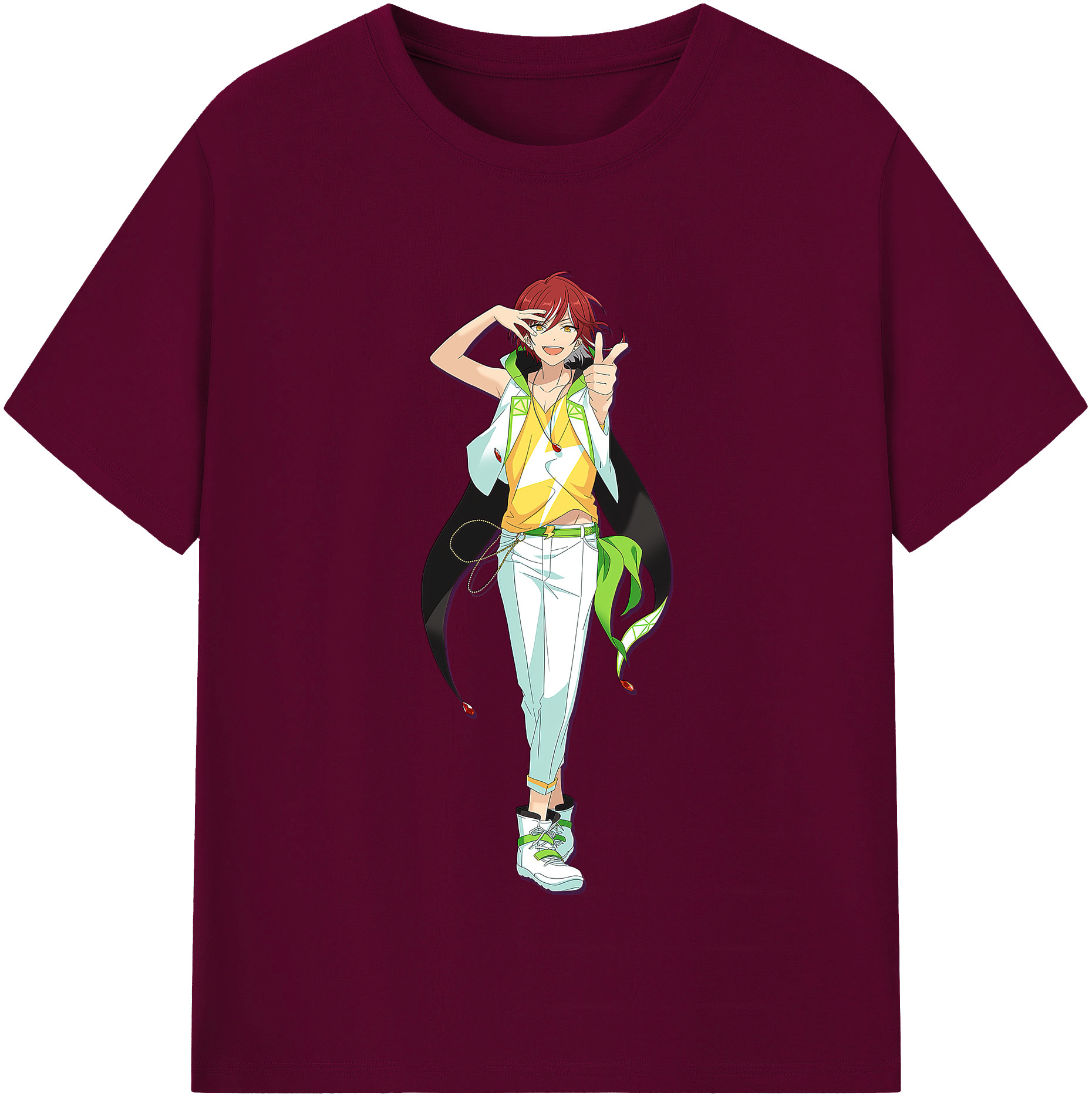 （画像用） あんさんぶるスターズ! Ensemble Stars レディースカジュアルプリントTシャツ（綿100％）